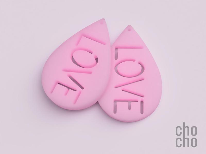 Earring Love V