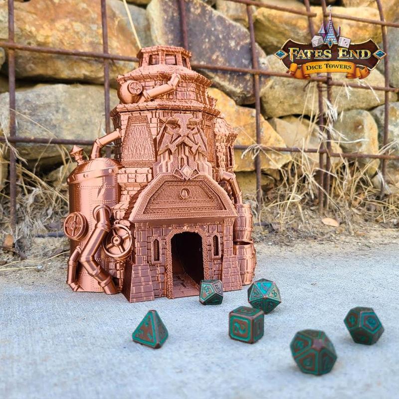 Drunken Dwarf Brewery Dice Tower - SUPPORT FREE!