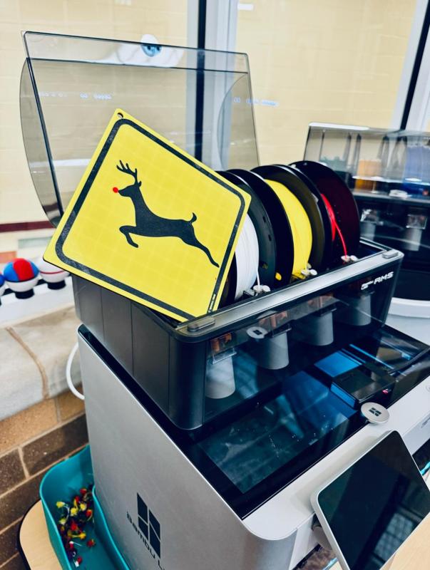 Reindeer Crossing Sign!!!!