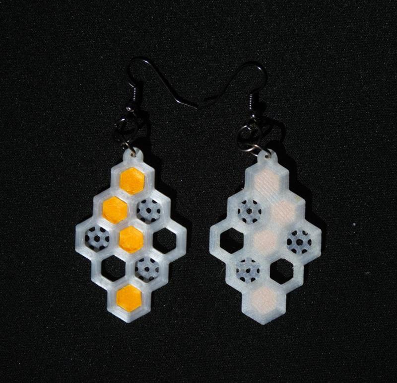 HONEYCOMB EARRINGS