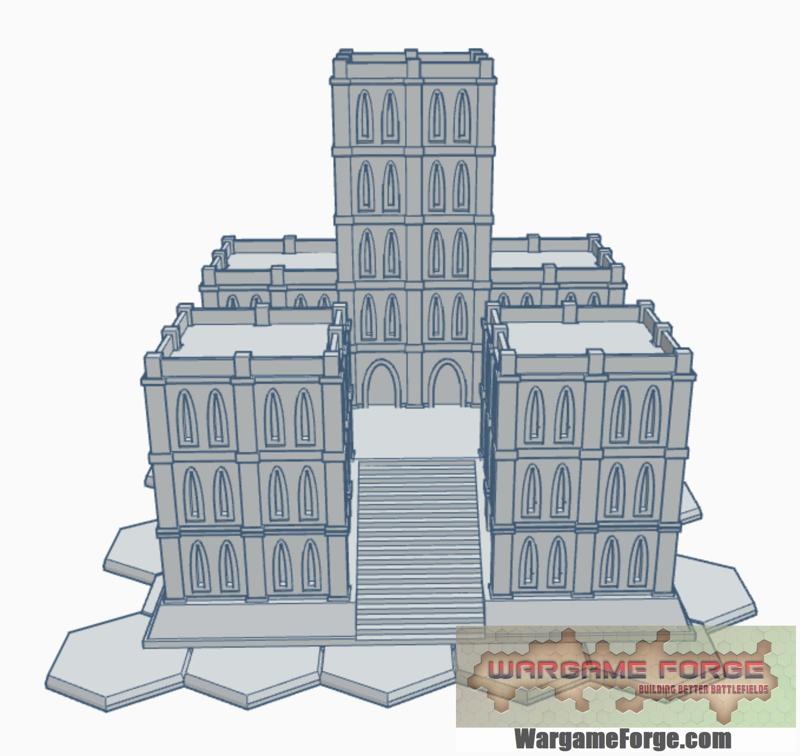 Gothic Building 30 with Hex Base: Imperial Palace GHB030