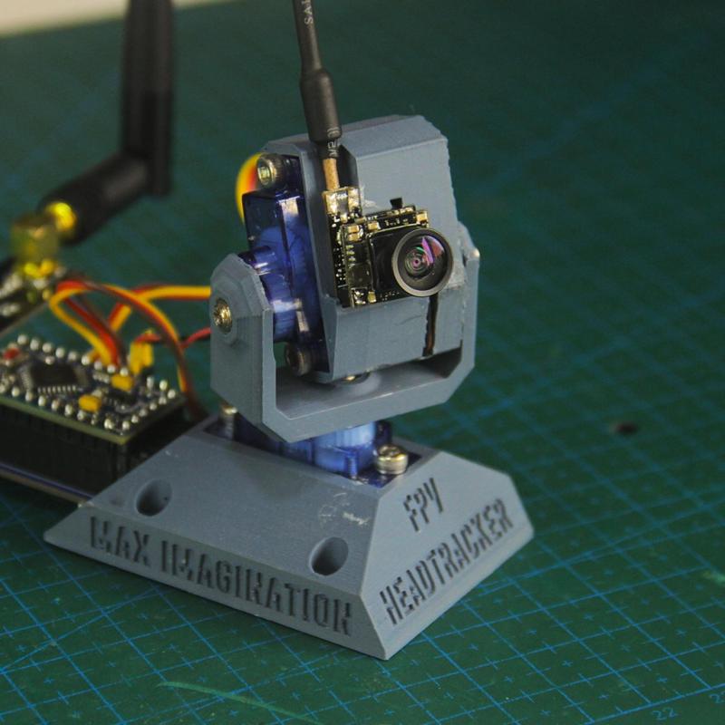 3D Printed FPV Head Tracker Camera for RC Vehicles (2-axis Head 3D design)