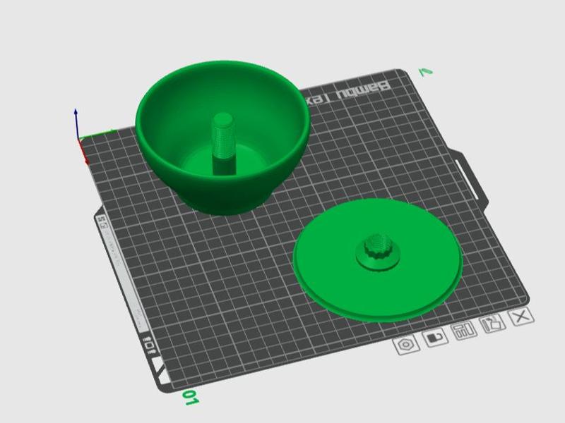 Screwable Bowl with lid