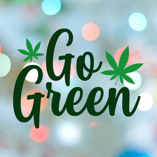 420 Stamp Go Green Cookie Cutter