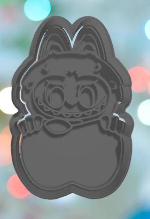 Labubu apple Plaque Cookie Cutter