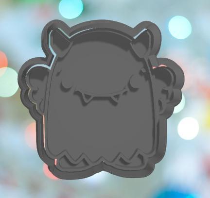 Valentines Day Monster Cookie Cutter
