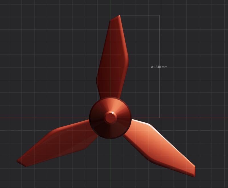 Propeller with 3 Wings