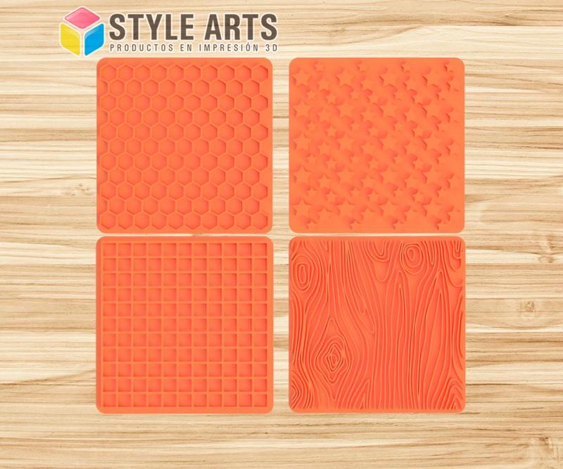 Texturizing plate pack X4 Clay dough cookies
