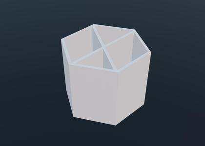 Hexagon Utensil/Cutlery Holder