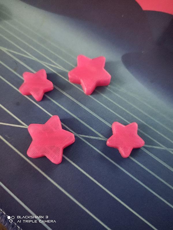 Rounded star beads