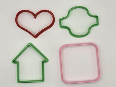 Shapes Cutter Cookie Fun Playdoh Frame Pack 4