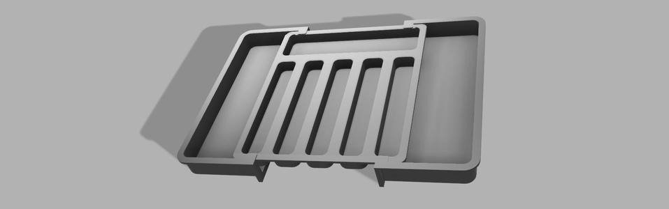 Verstellbare Besteckablage