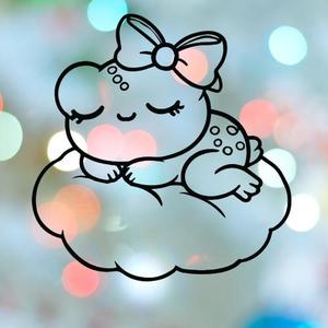Frog Girl Sleeping On Cloud Cookie Cutter