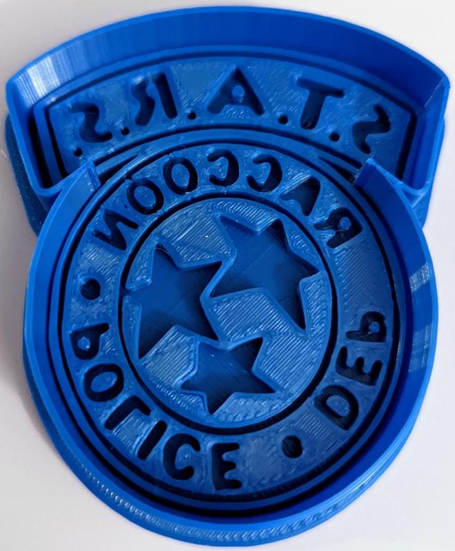 Residual Evil S.T.A.R.S. RPD Badge Logo Cookie Cutter and Stamp Set
