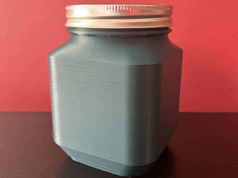 Wide Mouth Square Mason Jar