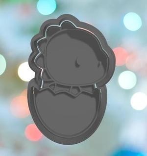 Dinosaur Baby Trex In Egg Cookie Cutter