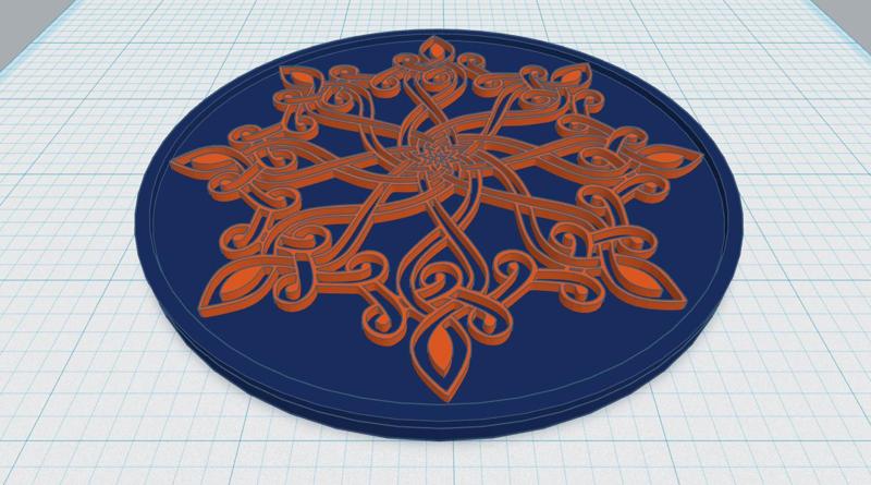 Celtic Mandala Coaster 9