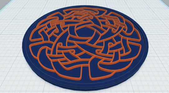 Celtic Mandala Coaster 17