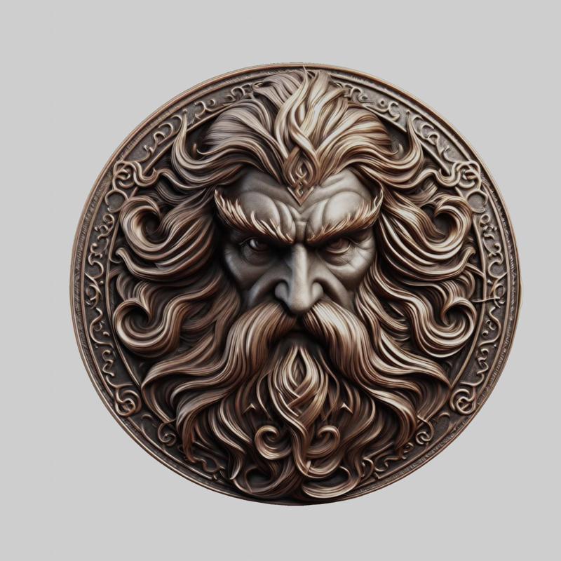 Gimli Lord of Rings Medallion for CNC Router Laser & 3D Printer