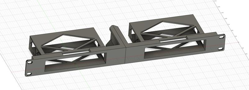 Unifi Switch 8 Port Rackmount for 2 Switches - Remix