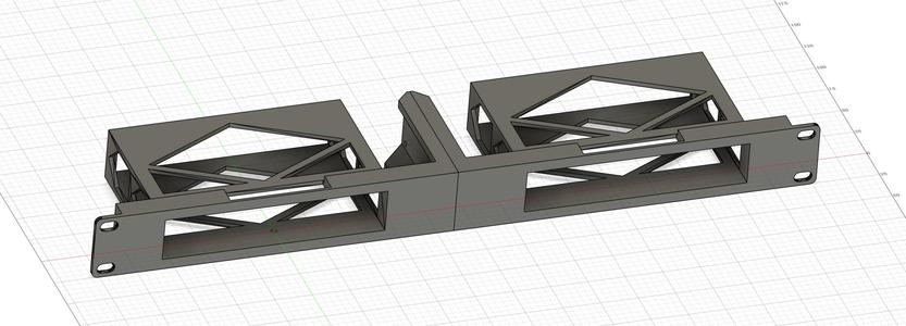 Unifi Switch 8 Port Rackmount for 2 Switches - Remix