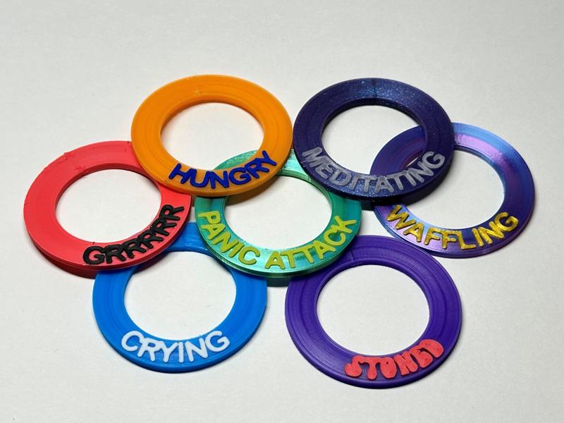 Silly D&D Condition Rings