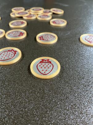 Strawberry coin