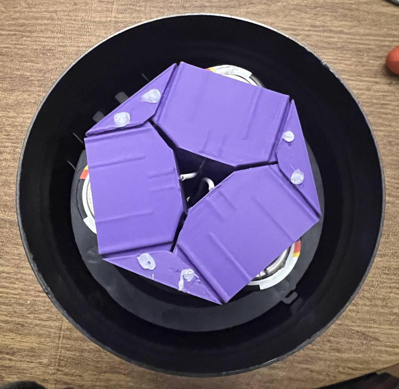 Hexagonal 3 Cell D Battery Holder