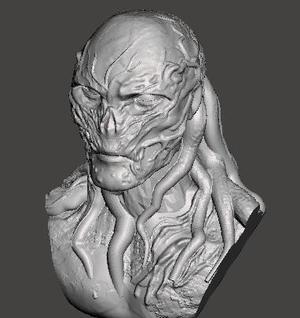 Vecna bust print in place.