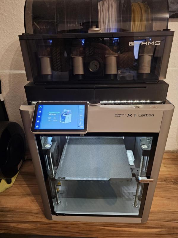 AMS Riser with Plate Storage and LED Strips