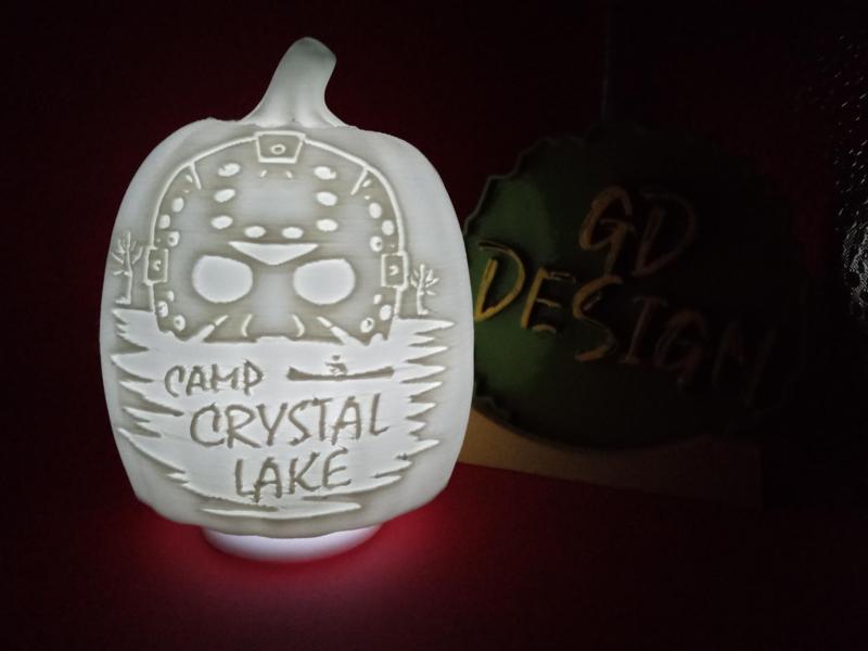 Jason Voorhees Friday the 13th Halloween Pumpkin Lights