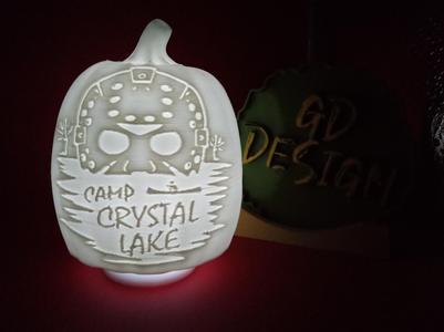 Jason Voorhees Friday the 13th Halloween Pumpkin Lights
