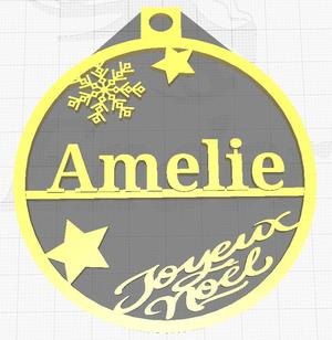 amelie christmas ornament