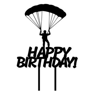 Topper cake parachute parachute paragliding paramotor call of duty