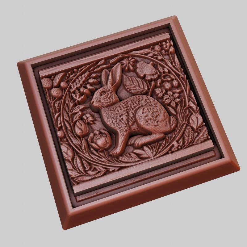 Rabbit Animal 3D Model for CNC Router Laser & 3D Printer