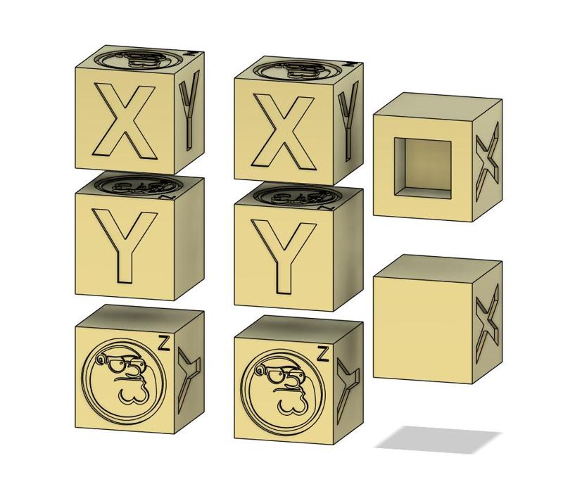 xyz test cube - Peter Griffin Medallion