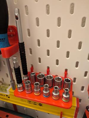 IKEA Skadis 1/4 Socket Holder