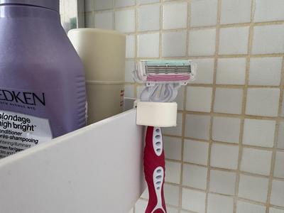 Minimal razor holder for Tiger 2-Store shower rack