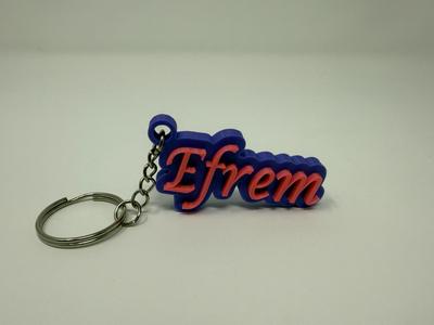 Key Chain Name Charm (Efrem)