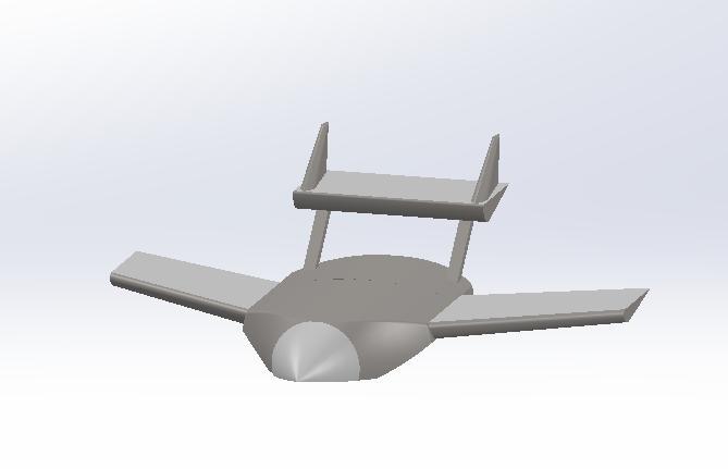 Boom-mounted Swept-wing UAV model