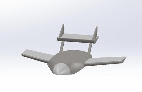 Boom-mounted Swept-wing UAV model