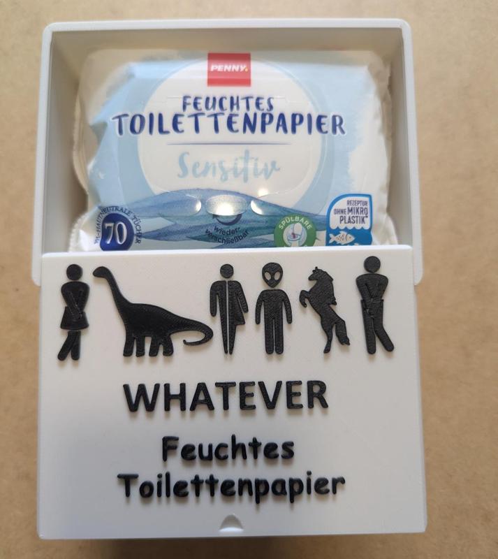 Box 135mmx95mm for damp toilet paper