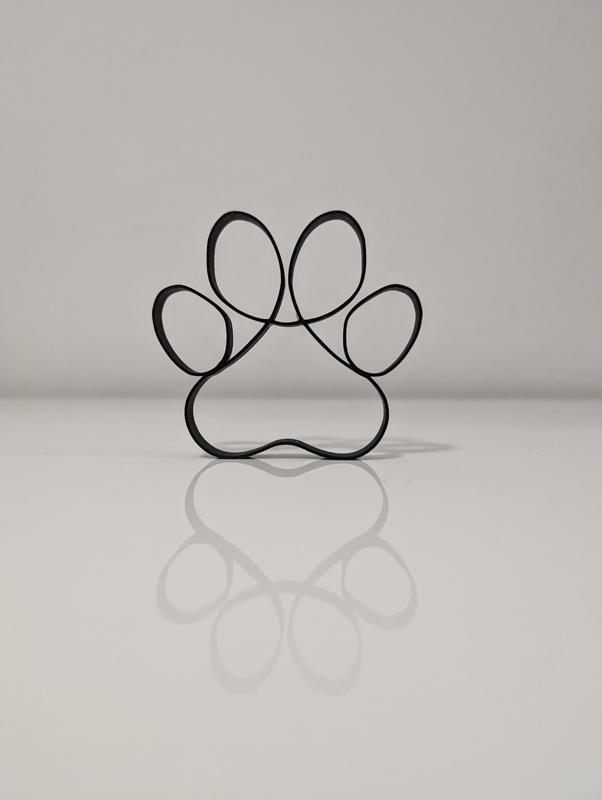 Minimalist Line Art Dog/Cat Paw