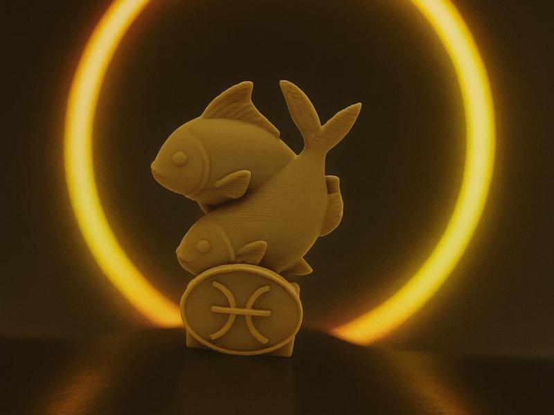 Pisces - Fish Zodiac Sculpture
