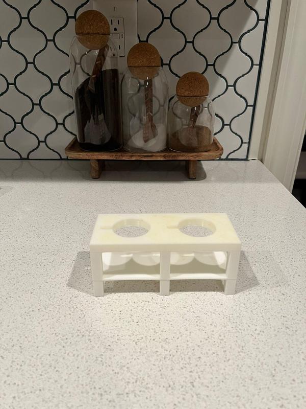 Sauce bottle upside down holder/stand