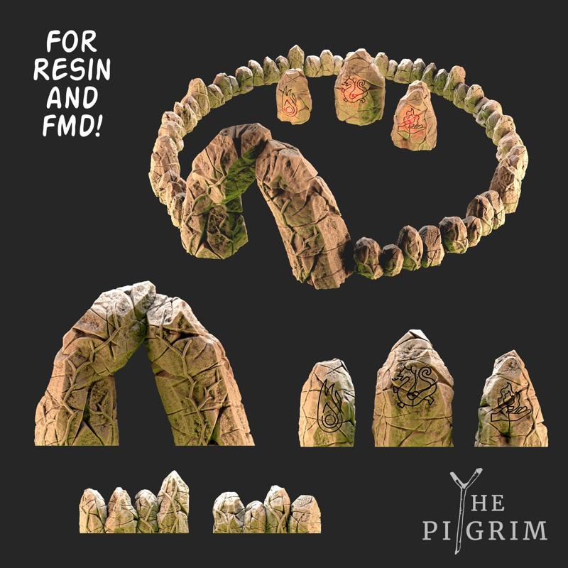 Runes  - TABLETOP TERRAIN DND RPG SCATTER