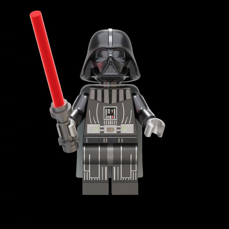 Darth Vader Brick Figure