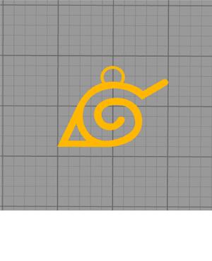 Leaf Village Naruto Keychain