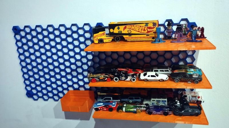 shelf for honeycomb storage wall