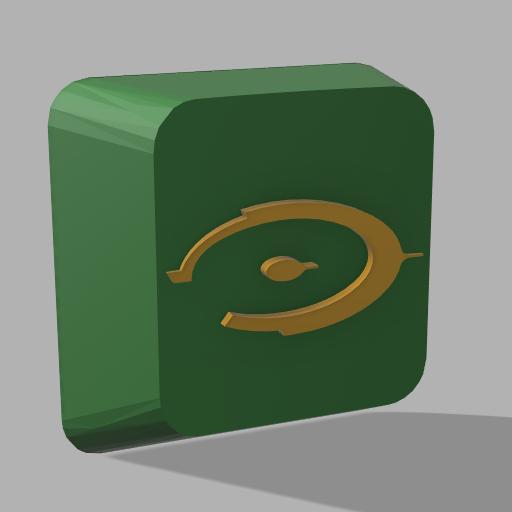 Halo Logo Keycap for membrane keyboard
